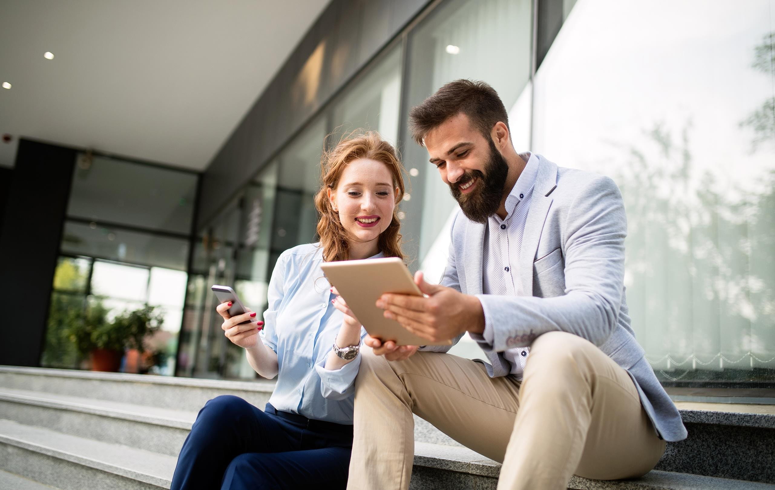 Business partners discussing