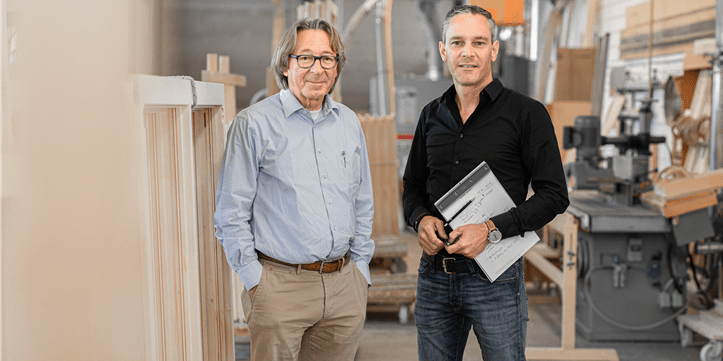 Foto Sepp Schmid und Raffael Schmid, Schmid Fenster Manufaktur Foto Sepp Schmid und Raffael Schmid, Schmid Fenster Manufaktur